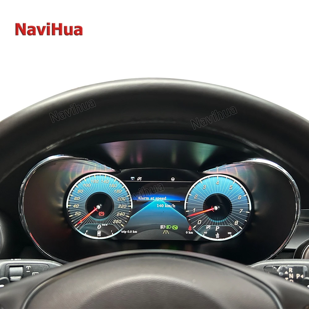NaviHua New Linux Car Digital Cluster for Mercedes Benz C W205 GLC X253 LCD Dashboard Speedometer Upgrade Cockpit Auto Meter