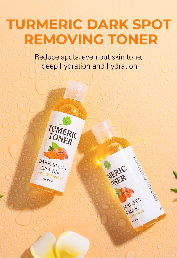 Private Label Dark Spots Eraser Turmeric Toner Brightening Fades