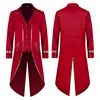 Red Vintage Medieval Frock Coat Jacket