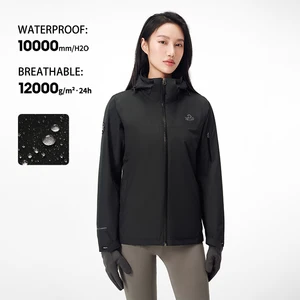 For PELLIOT 3 1 Coated Fleece Breathable Windbreaker Winter Sports Womens Hooded Waterproof Zipper Hiking Rain Outdoor Jacket