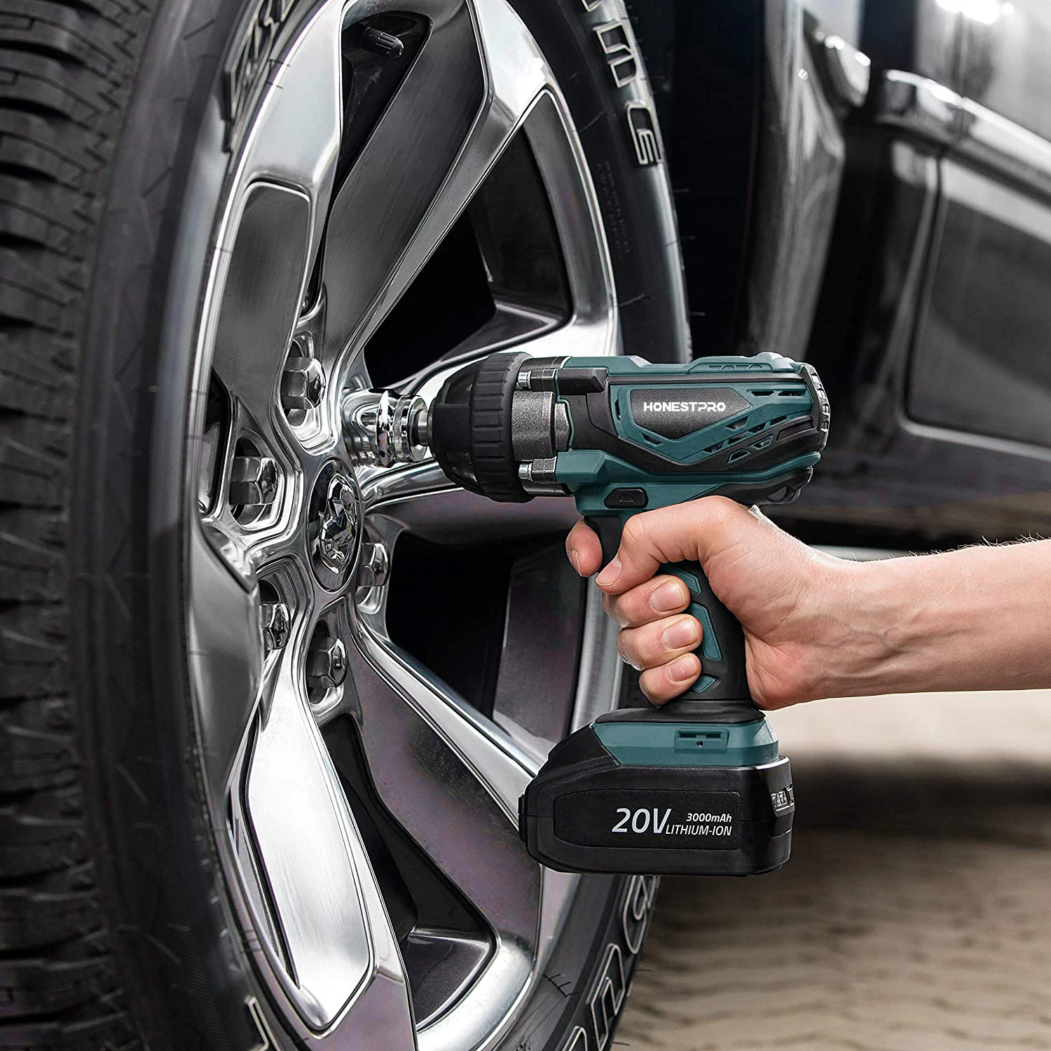 Customized High Torque 20V  Industry   Lithium Battery Power Tools Charger Cordless Impact Electric Wrench
