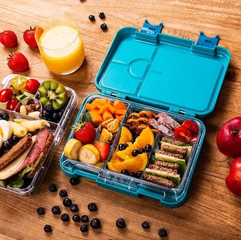 Aohea Easy Lunch Boxes Containers BPA Free 4/6 Compartments Bento Box -  China Lunch Box and Bento Box price