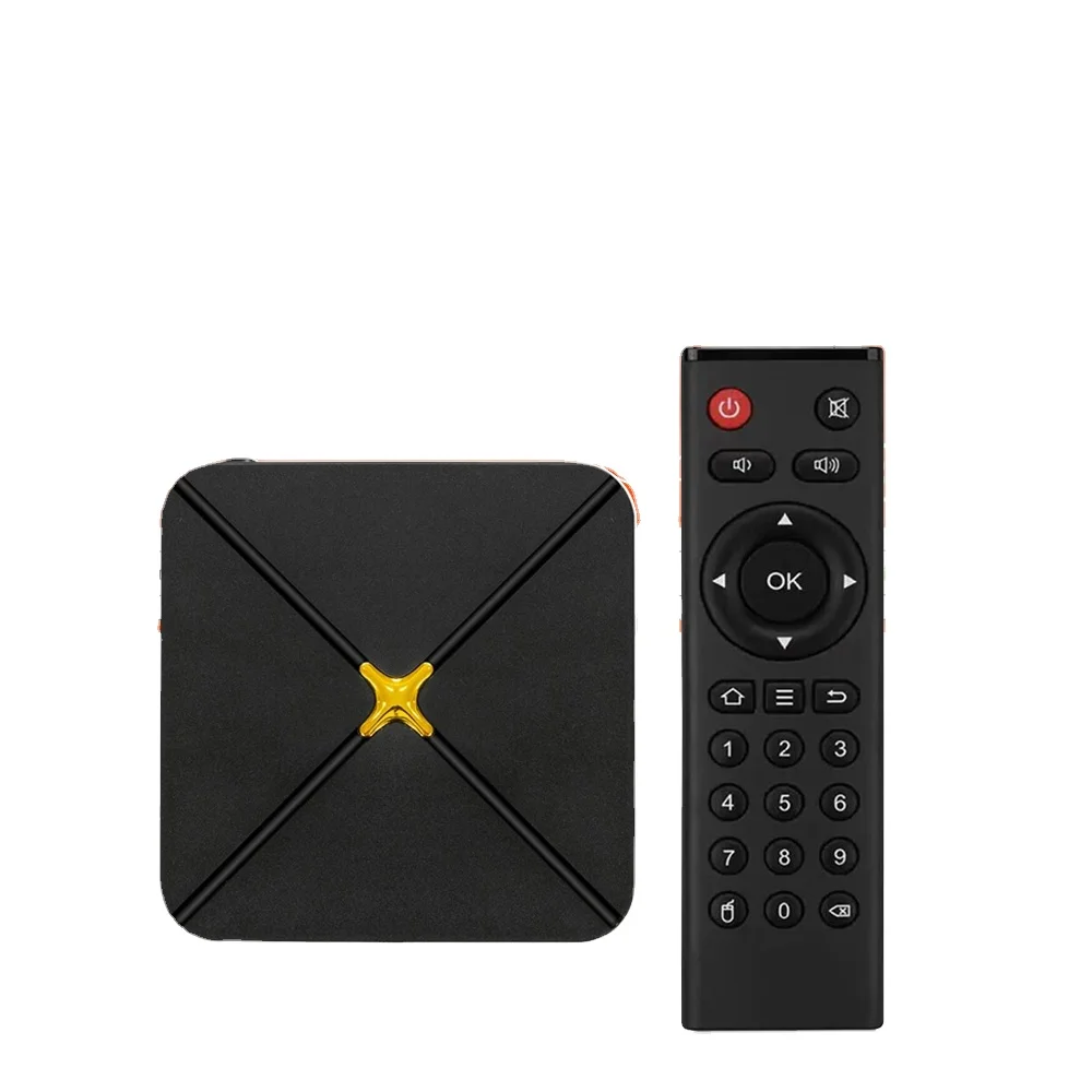 HLQ-Y3A X4 2024 Custom Logo Smart TV Box Android 13 Quad Core Set-Top Box with 2GB RAM and 8GB ROM WiFi AMLogic Processor