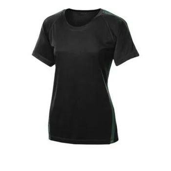 Okba 5 Pcs Black T Shirts Available for Men and Women Adult Round Neck Polyester Blank Tshirts Short Sleeve