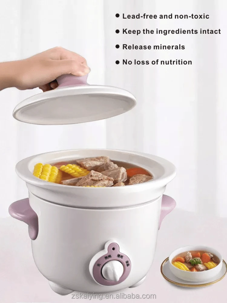 New Portable Cooking Appliances Anti Spill 1.0/1.5/2.0 L Slow Cooker