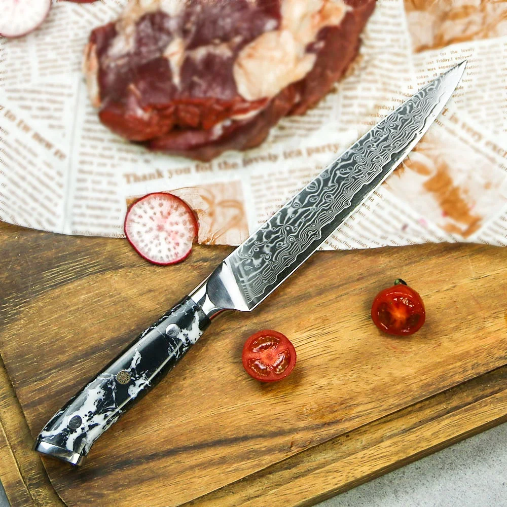 Boning Knife 6Fillet Knives Kitchen Chef Knife Damascus Style