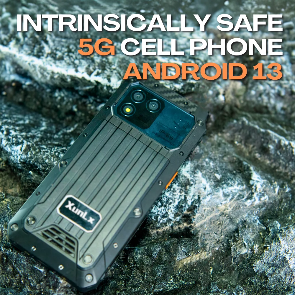 Telefone Ex M8 ATEX 5G Android FHD, resistente a explosões e à água