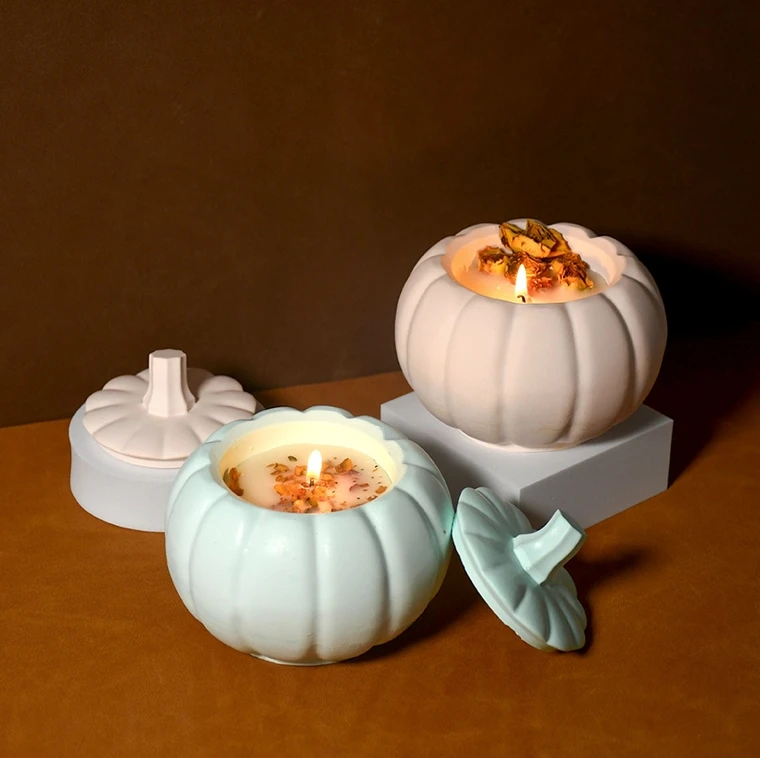 Stampi Per Candele Halloween In Silicone - Forme Zucca E Fantasma Per DIY E Decorazioni - Foto 1