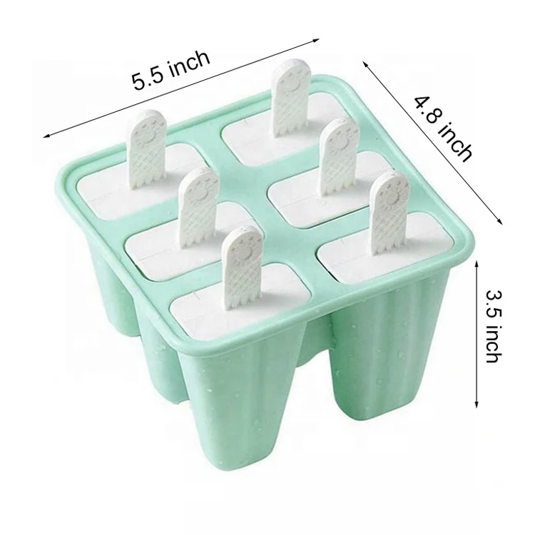 6 Popsicle Molds Shapes Baby Popsicle Mold Silicone Ice Cream Popsicle
