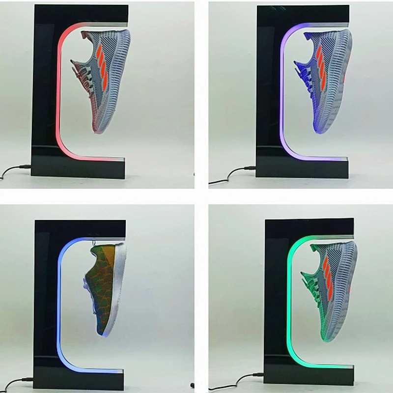 Portable Magnetic Levitating Platform Rotating Shoe Display Levitation Display Floating Shoe Display Levitating Platform