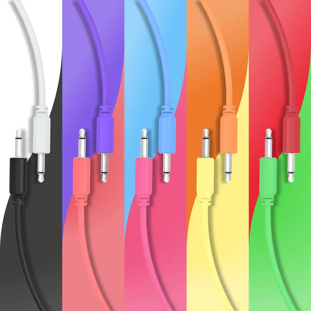 モジュラーシンセサイザー用ミニジャックDC3.5mmモノラルケーブル