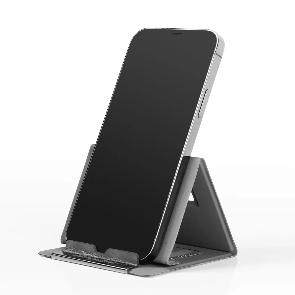 Foldable Stands Desktop Stand Luxury Stable Support Without Shaking Mobile Bracket Phone Pu Leather Holder Sjj009 Laudtec details