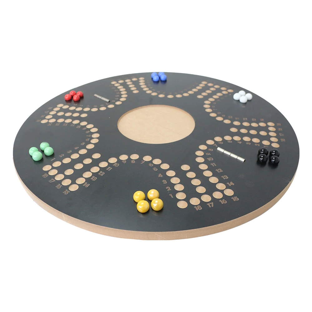 Jackaroo 6 Player Foldable Marble Board Game Custom Size Wooden Table Game for Parties EN71 Certified Classic Original Game
