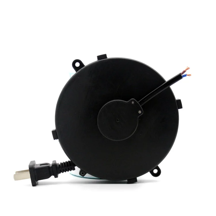 Retractable Cable Mechanism Mini 1m Retractable Power Extension Cord Reel