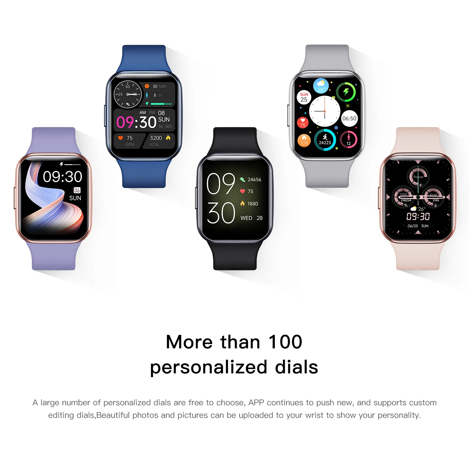 SPORT WATCH ANDROID SMART WATCH Heart Rate Monitoring Wearable Devices Smart Bracelets for Men Women Wrist Band