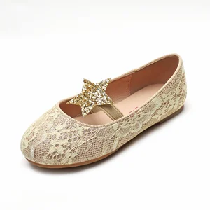 Hot Sale New Style Children's Ballet Cute Outer Wear Single Shoes Lace Dance Shoes for Girls