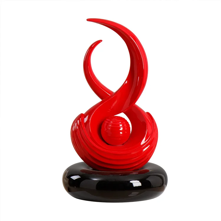 Customized Home Table Art Decor Luxury Modern Resin Abstract Sculpture