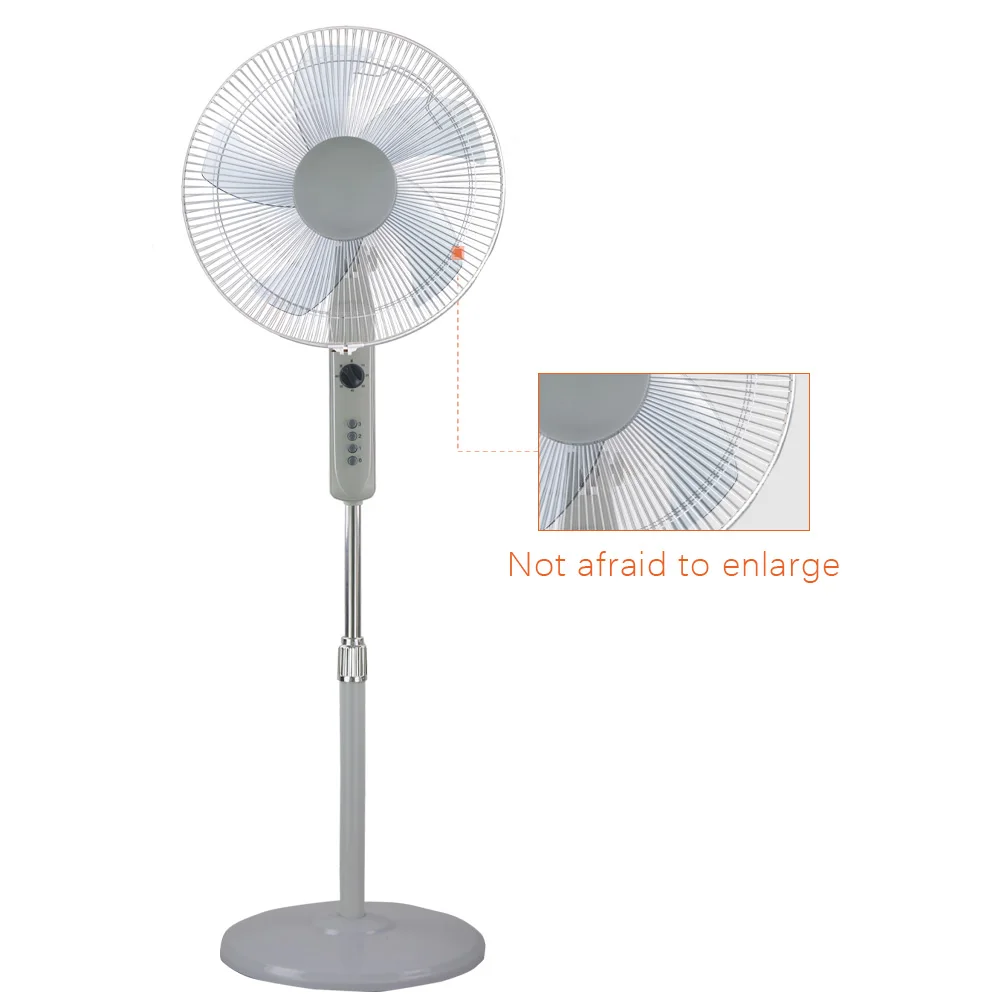 Best Price Rechargeable Stand Fan With Remote Control 16inch With Stand