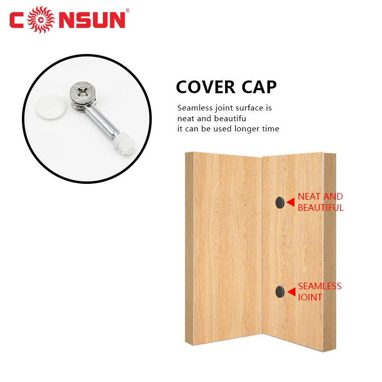 CONSUN 3 in 1 Screw Furniture Connection Metal Mini Fix Accessories