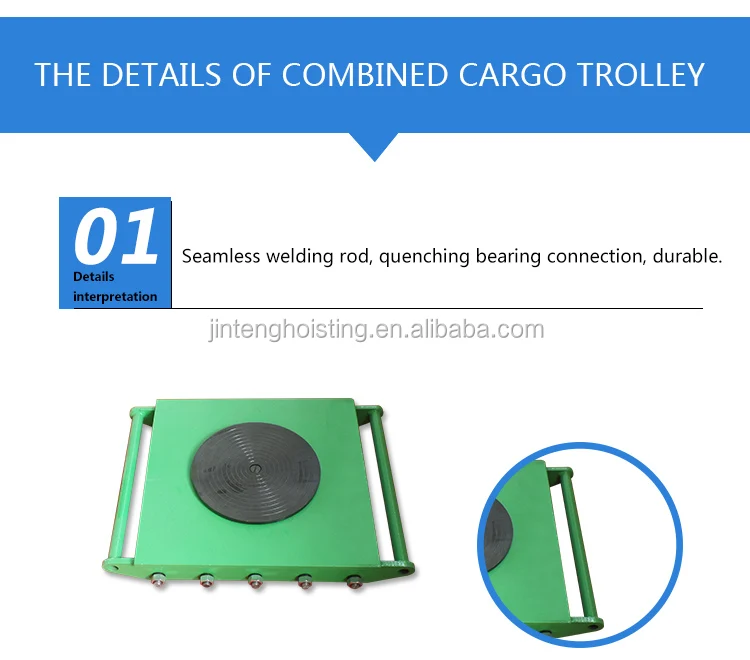 Heavy Duty Transport Loading Roller Trolley 12t 24t Moving Skates - Buy ...