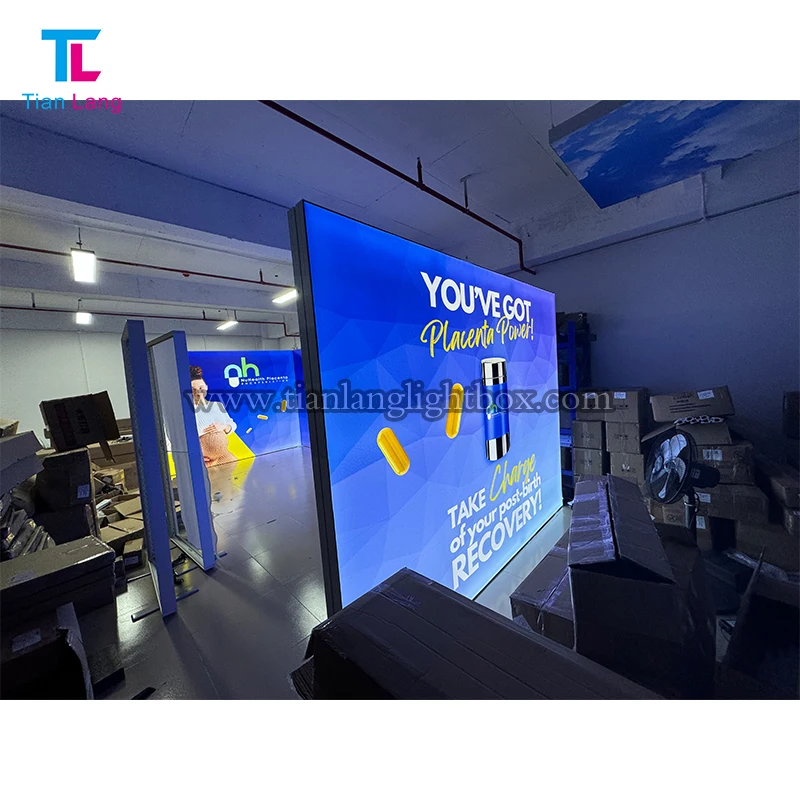 Kinijos tiekėjai 20x20ft dviejų lygių stendo parodos stendu, reklaminis su LED apšvietimu