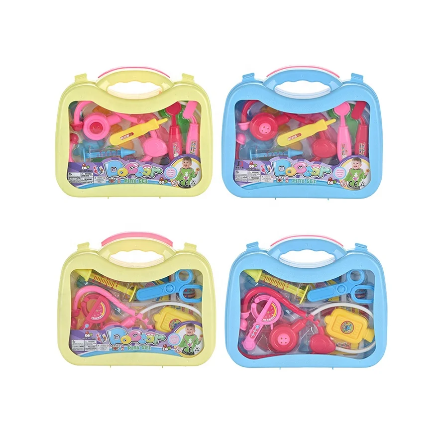 Simulation Home Pretend Play Medical Tools Trolley Suitcase Doctor Game Toys Set for Kids