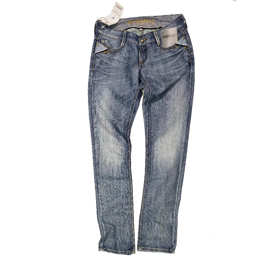 Spandex Slim Enzyme Washed Woven Low 