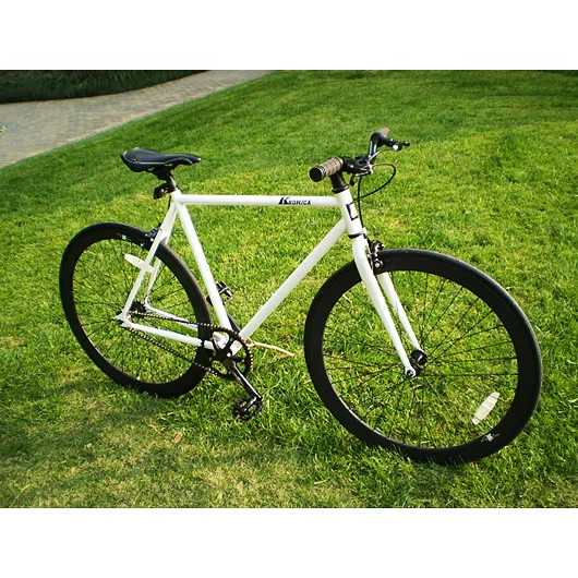 700C Hybrid in White Color Hot Sale Single Speed Fixed Gear Bike