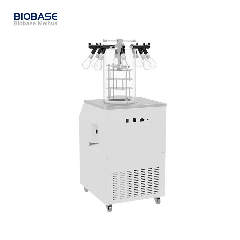 BIOBASE BK-FD12P Table Top Freeze Dryer Vertical Laboratory Vacuum Lyophilizer Freeze Dryer