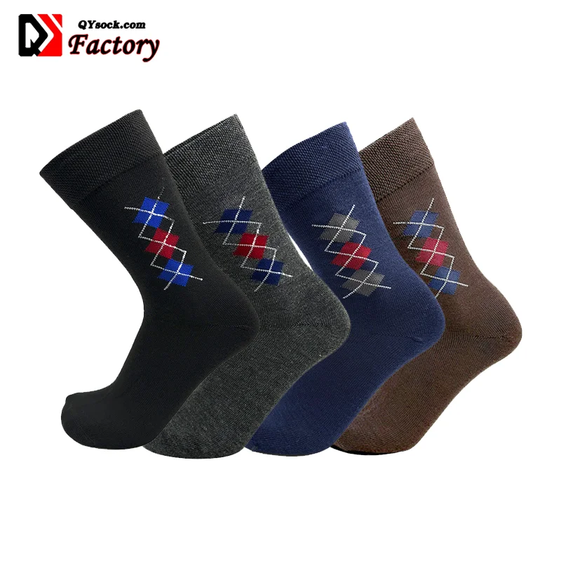 Cheapest Men Socks Dress Socks Spandex Cotton Regular Packaged Socks
