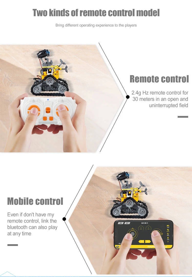 City Technology RC Robot remote control programming robot building blocks toys children's gifts