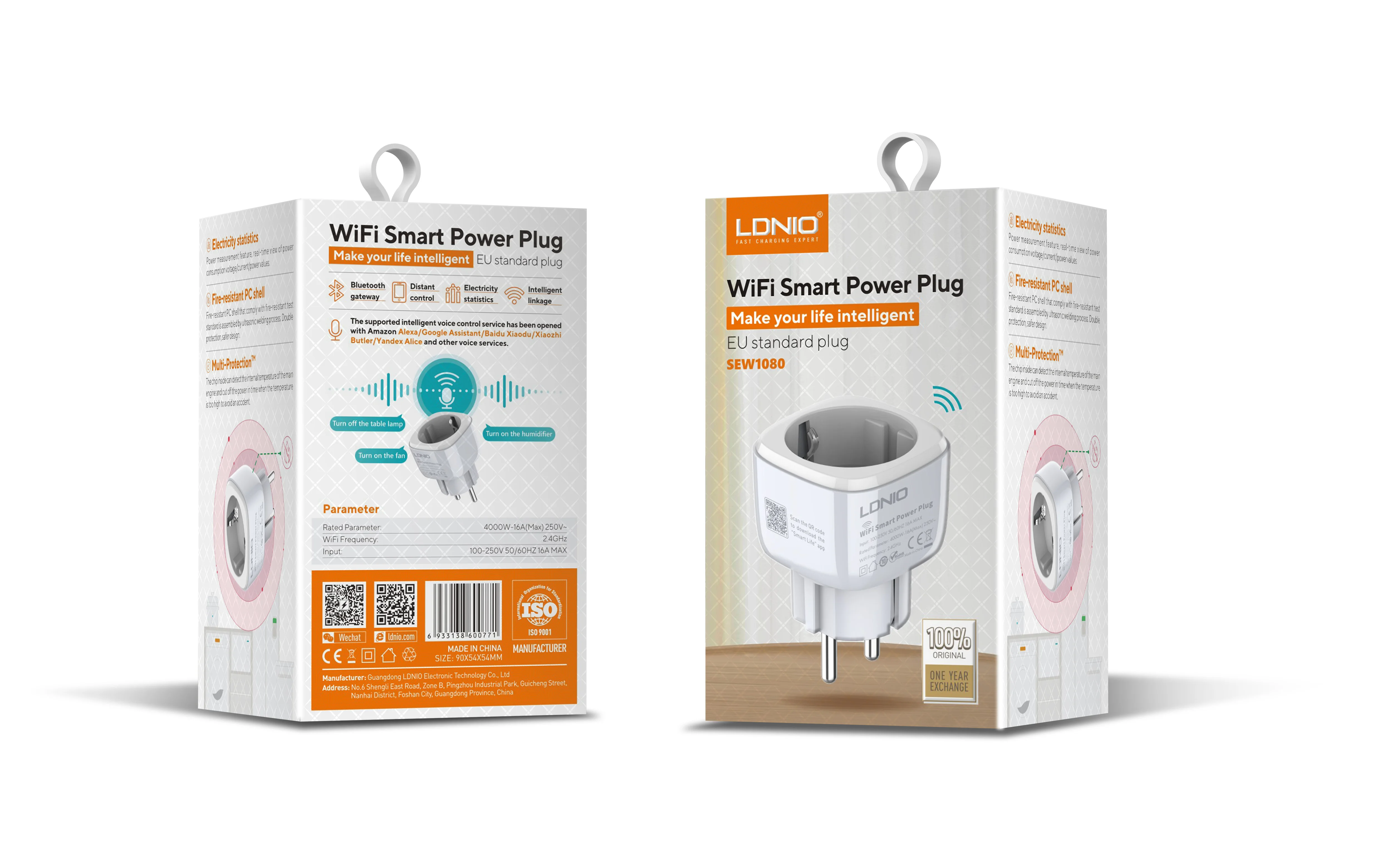 Portable WiFi Smart Power Plug Intelligent Linkage Distant Control Power Strip LDNIO SEW1080