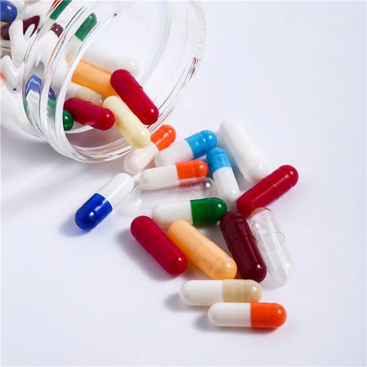 Капсула с энтеросолюбильным покрытием фармацевтического класса, пустая твердая желатиновая капсула, Размер 000 00 0 1 2 3 4 5