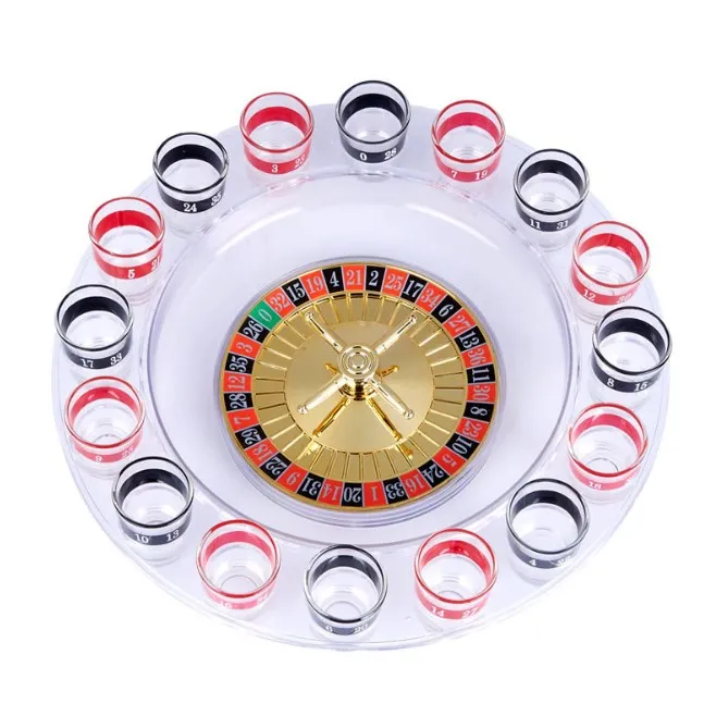 Party Bar Turntable Casino Funny Game Shot Glasses Roulette