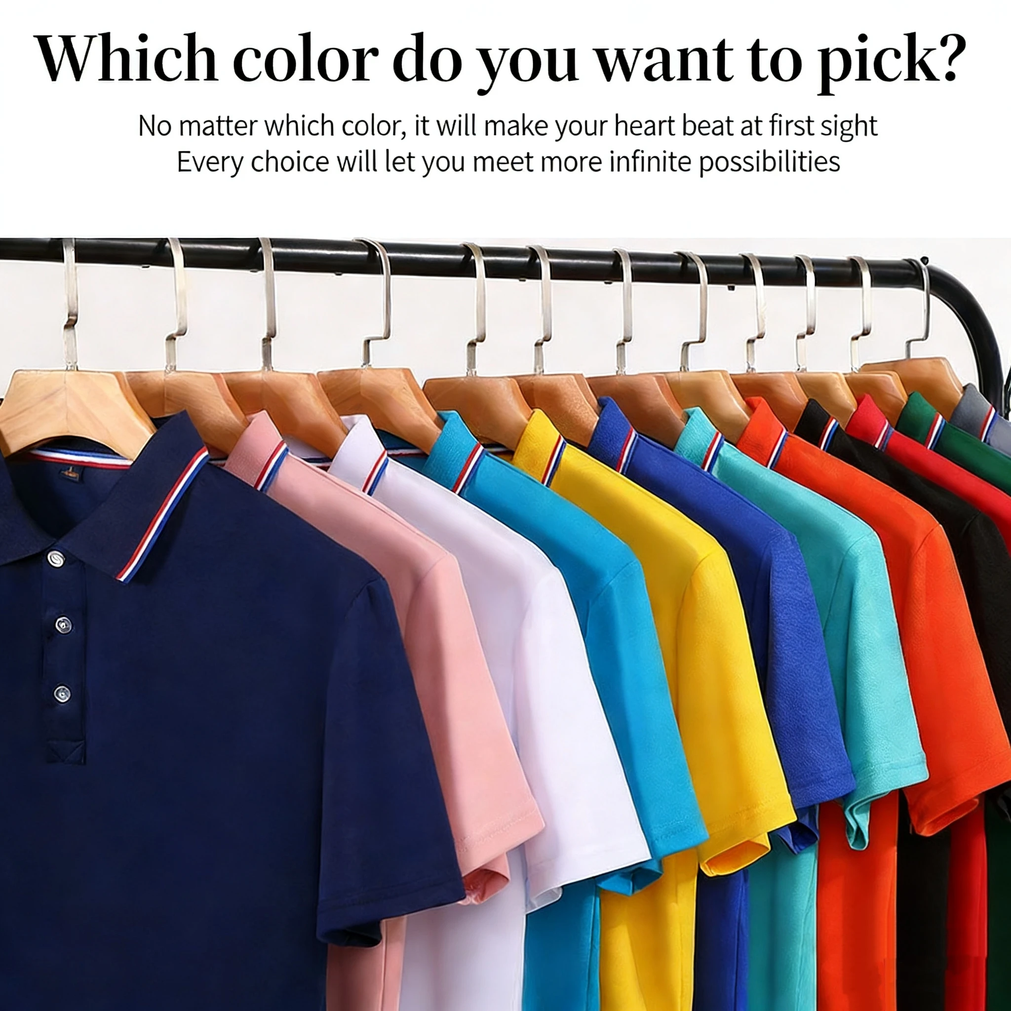 Custom Sweat-Wicking Quick-Dry Breathable Sports Polo T-Shirt for Workwear and Marathon Use Short-Sleeve preview 6