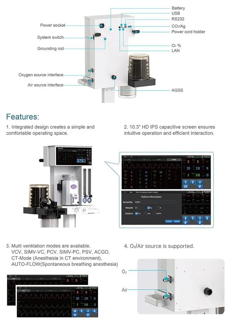 Small Animal Anesthesia Workstation - Buy Anesthesia Machine Anesthesia ...