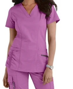 New Design Woven Nurse Uniforms Medical Cargo Scrubs Soft Stretch Custom Logo Elegant Hospital Uniforms for Women