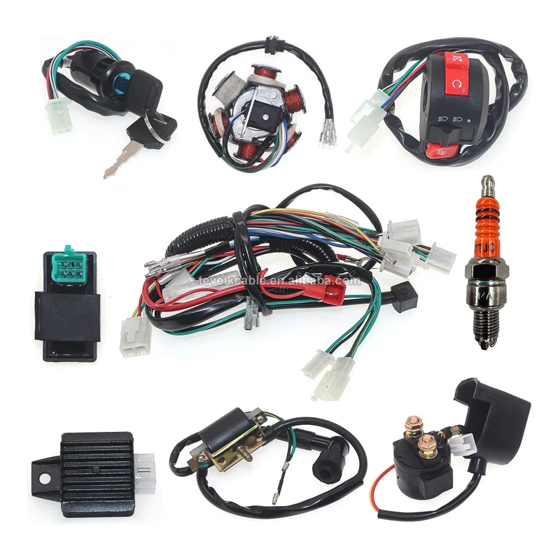 Custom Motorcycle Complete Wiring Harnesses Assembly Wire Harness