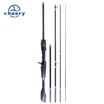 Fishing Fans Gold Edition Australian Carbon 5-Section Soft Tune Portable Travel Full Set Fuji Guide Ring Stream Fishing Rod Set – Soft Lure – view 2