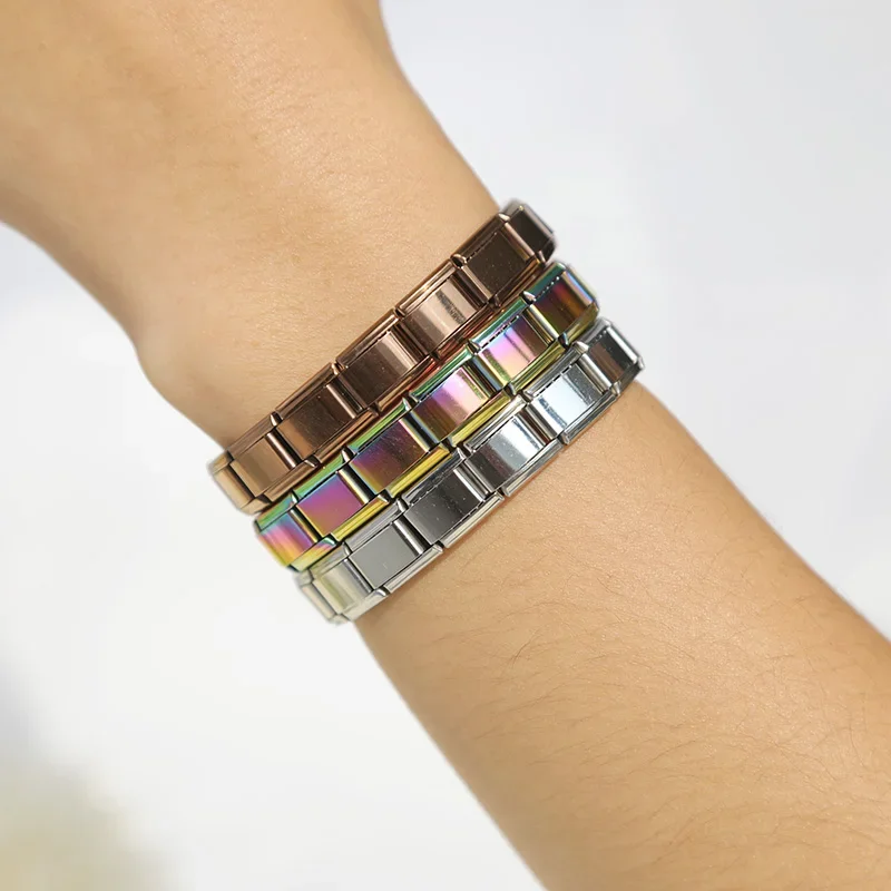 Wholesale Italian Charm Bracelets Stainless Steel Starter Link Bracelet ...