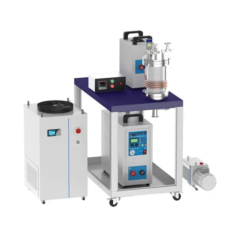 Small Melting Furnace Mini High Frequency Induction Melting Furnace for Gold Silver Platinum Copper Iron Steel