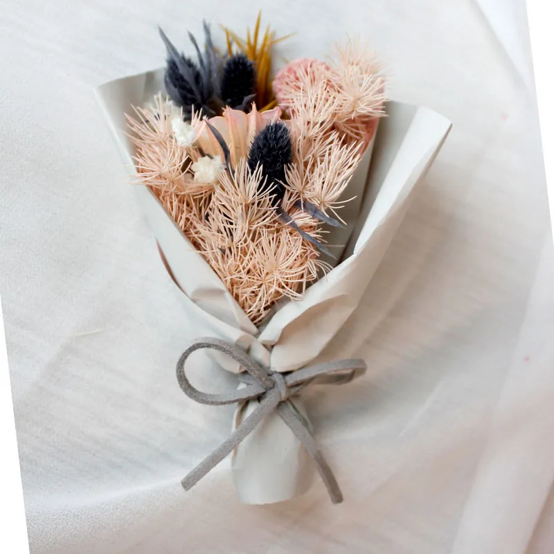 2023 Soft Dream Natural Crafts Small Mini Dried Preserved Flower for Home Decor High Quality Indonesia Style Bouquet