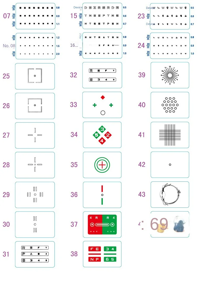 Rightway Brand China Optometer Snellen Visual Acuity Chart Vision High Quality Automatic Chart Projector