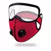 Masque de cyclisme-rouge [avec lentille]