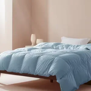 Hot Sale Luxury King Size Quilt Polyester Microfiber Bed Sleeping Comforter Quilt White Duck Down Filling Duvet