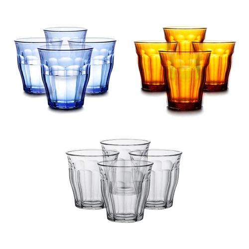 Duralex Colored Glass Wholesale 3 oz Drinking Glasses Blue Glass Tumbler