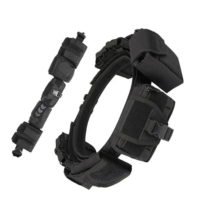 Premium Training Multifunctional Tactical Waist Belt Wear-resistant Duty Tactical Waist Equipment Outdoor Hunting Girdle Pouch
