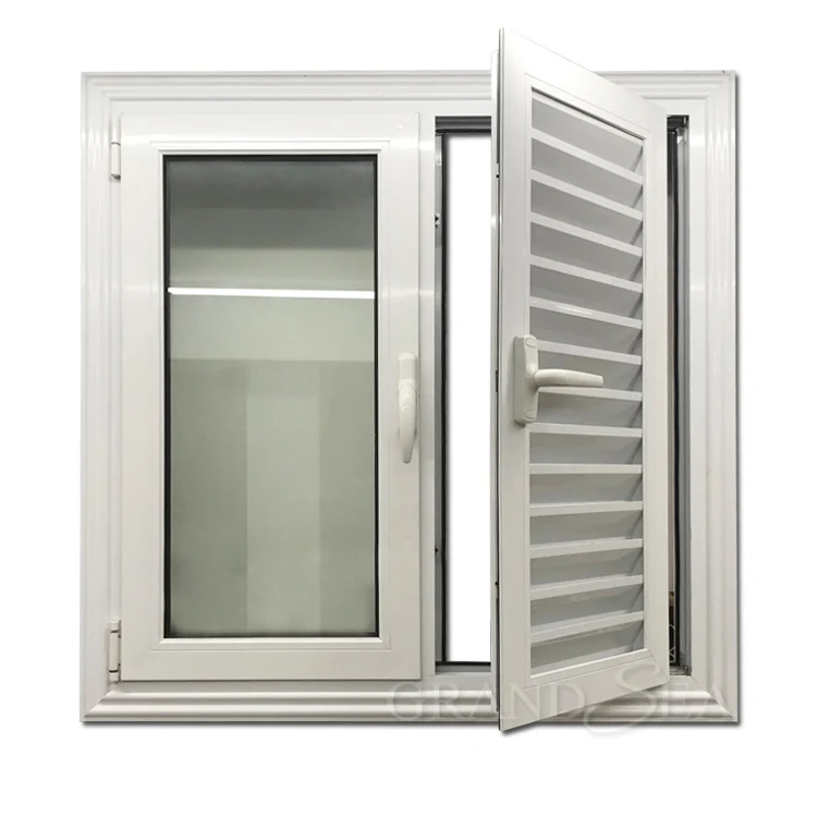 Modern Customized Single Hung Window for Bathroom Waterproof Aluminum Alloy Vertical Swing Insect Screen for Residential Use
