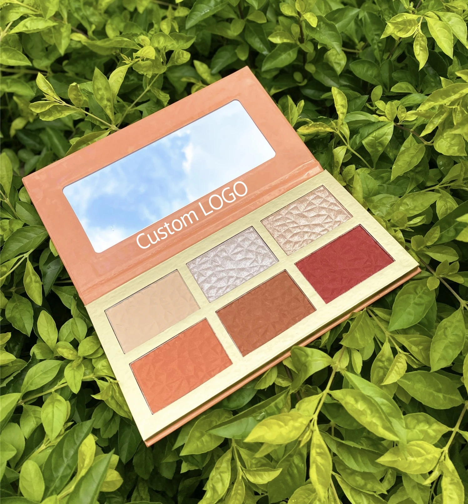 2023 Фирменная ярлык яркая палитра контрастных цветов для красивого макияжа лица хайлайтера румян