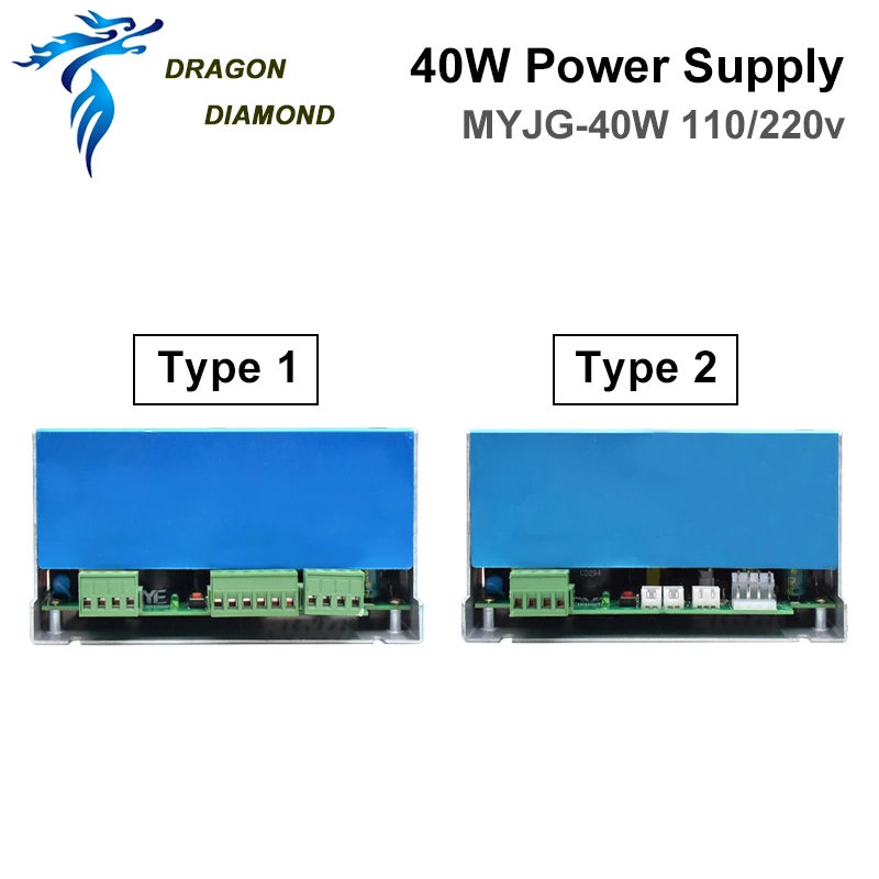 Dragon Diamond MYJG 40W 50W 60W CO2 Laser Power Supply for Co2 Laser Cutter Power Supply Laser Tube Power Supply